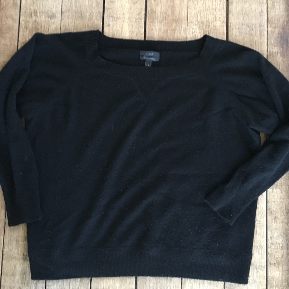 J. Crew 100% cashmere boyfriend sweater size sm